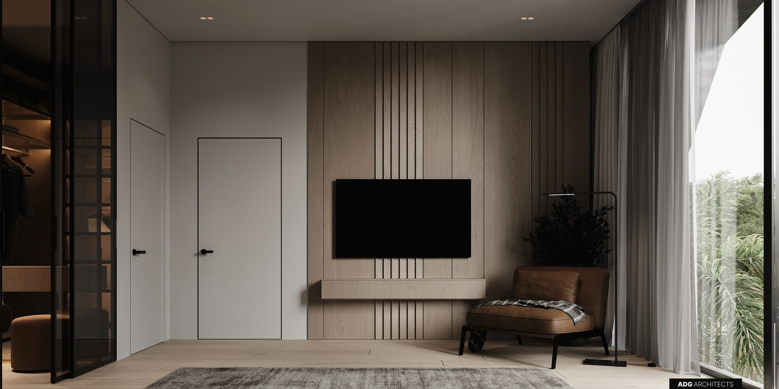 ADG Flagman villa interior, second floor, visualisation