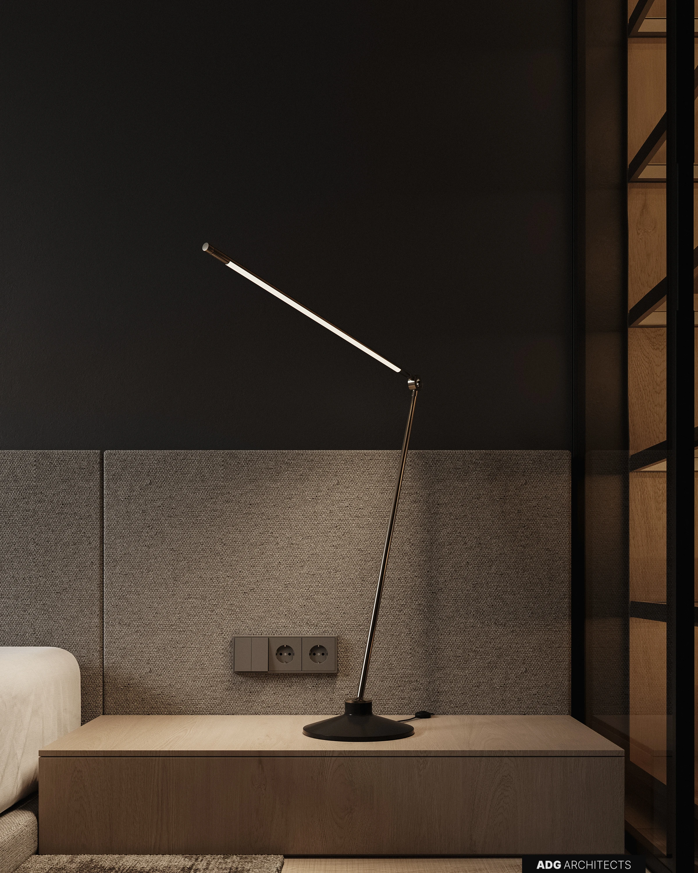 ADG Flagman villa interior, second floor, visualisation